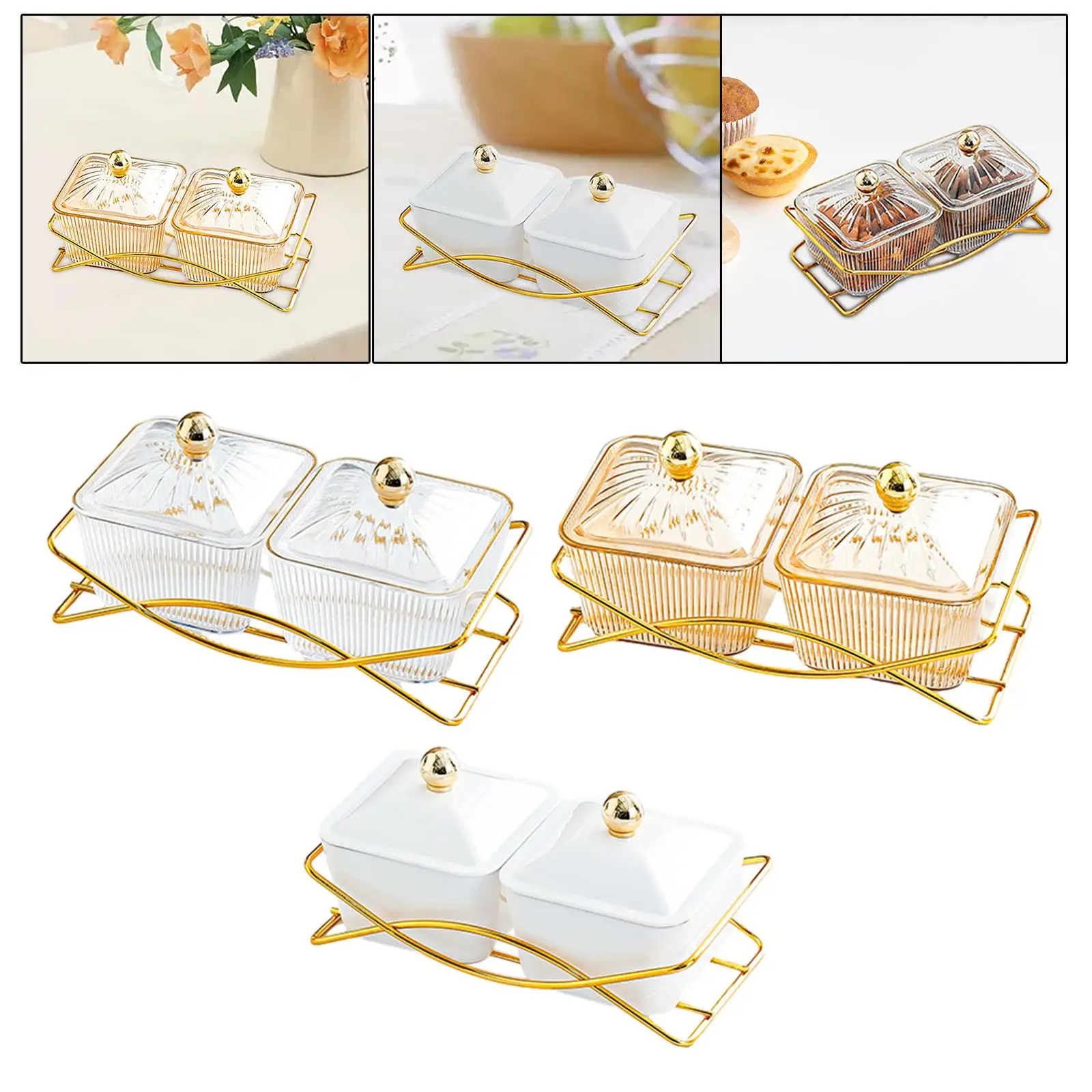 Dried Fruit Tray with Lid Storage Container Nordic Fruit Serving Platter for Wedding Party Nuts Home Sweet 