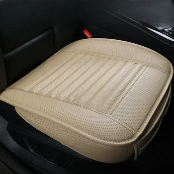 Coprisedile universale per auto, traspirante, in similpelle PU, tappetino per sedile auto, coprisedile anteriore, antiscivolo, per tutte le stagioni