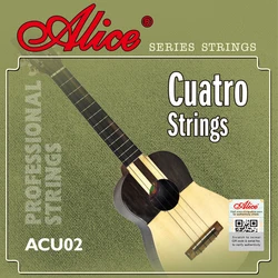 Alice Cuatro Strings Black Nylon Strings For Practice in D tuning 4 Strings