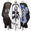 Professional Barber Cape Retro Pattern with Snap Closure Waterproof Hair Salon Cutting Apron Haircut Beard Hairdressing Cloth 1