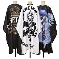 Professional Barber Cape Retro Pattern with Snap Closure Waterproof Hair Salon Cutting Apron Haircut Beard Hairdressing Cloth 1