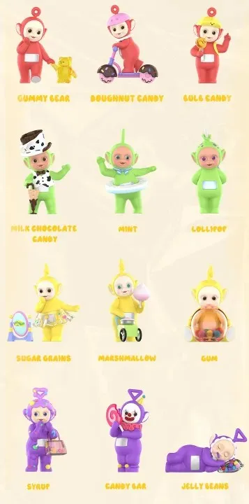 thumbnail image 1 of POP MART Teletubbies Fantasy Candy World Series Caja Sorpresa Juguetes, Bolsa Misteriosa Guess Box, Figura de Acción Mistery Caixa Surpra Cute, 1 of 5