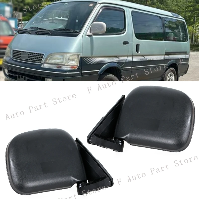 For Toyota Hiace 1990 1991 1992 1993 1994 1995 1996-2004 Rearview Mirror Assembly Assy Side Mirror Cover Cap Frame Glass Lens 1