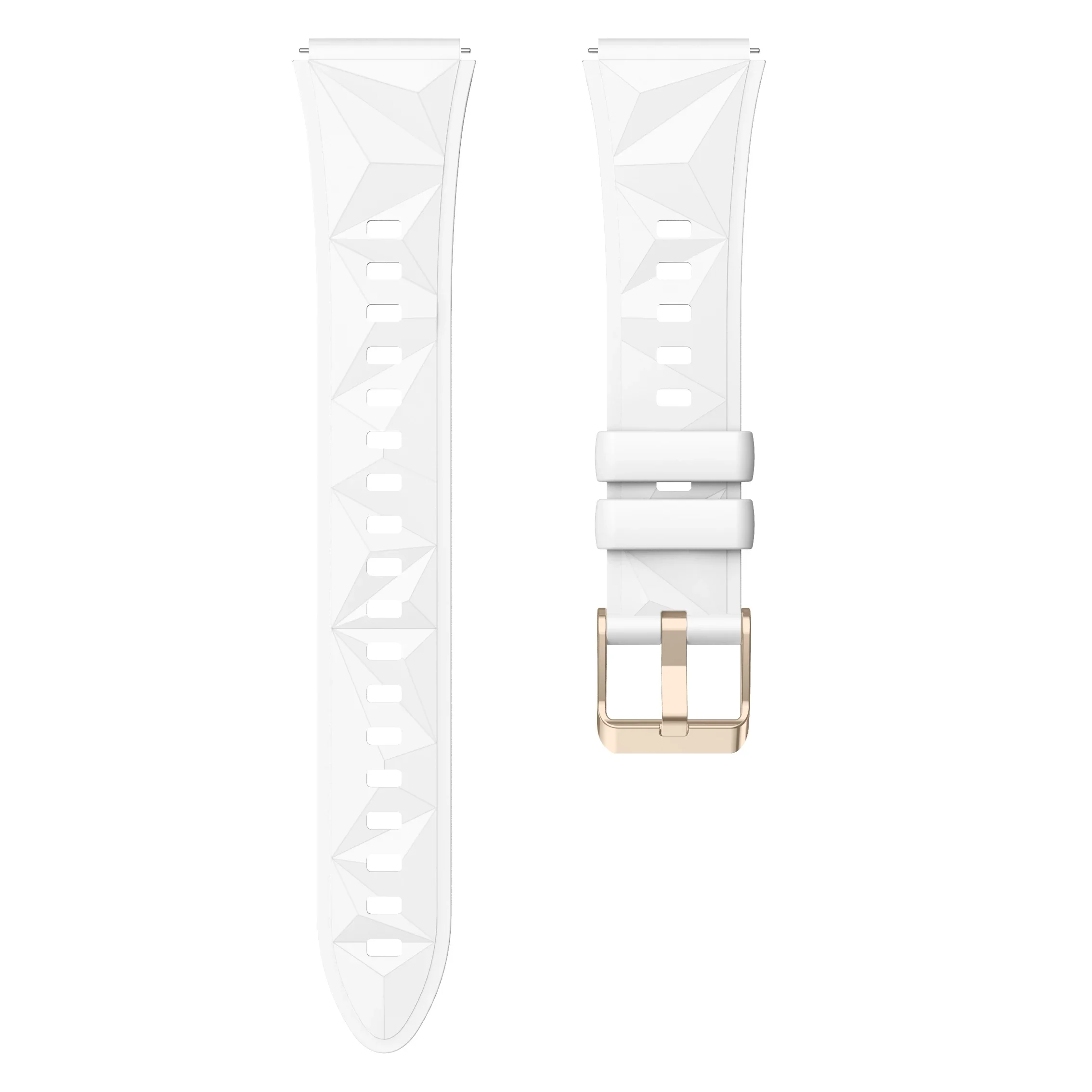 Elegant 18mm Rose Gold Buckle Watch Strap with Quick Release Mechanism