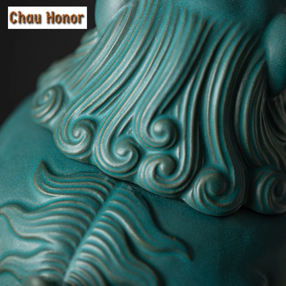 Retro Lion Dragon Path Incense Holder Elegant Incense Waterfall Household Scented Aromatic Candles Tableware Ornament Decoration