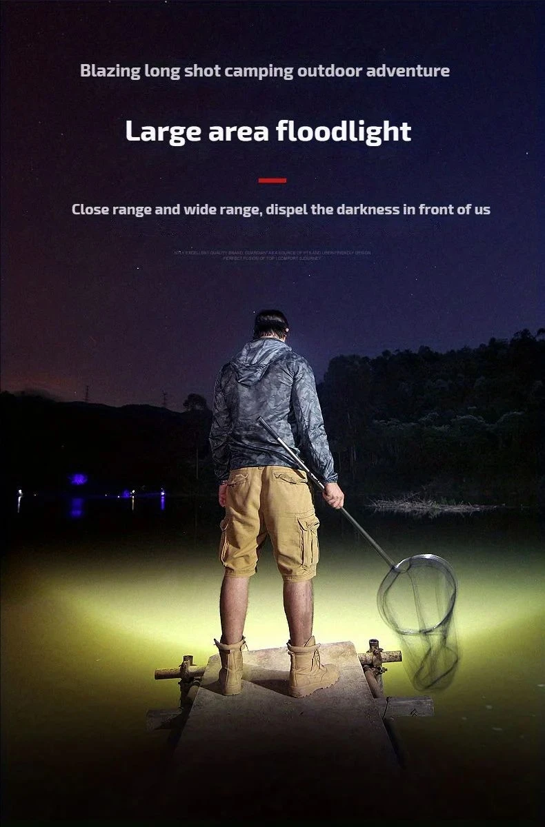 High Power Head Flashlight Rechargeable 5 LED Headlamp For Fishing Camping Headl