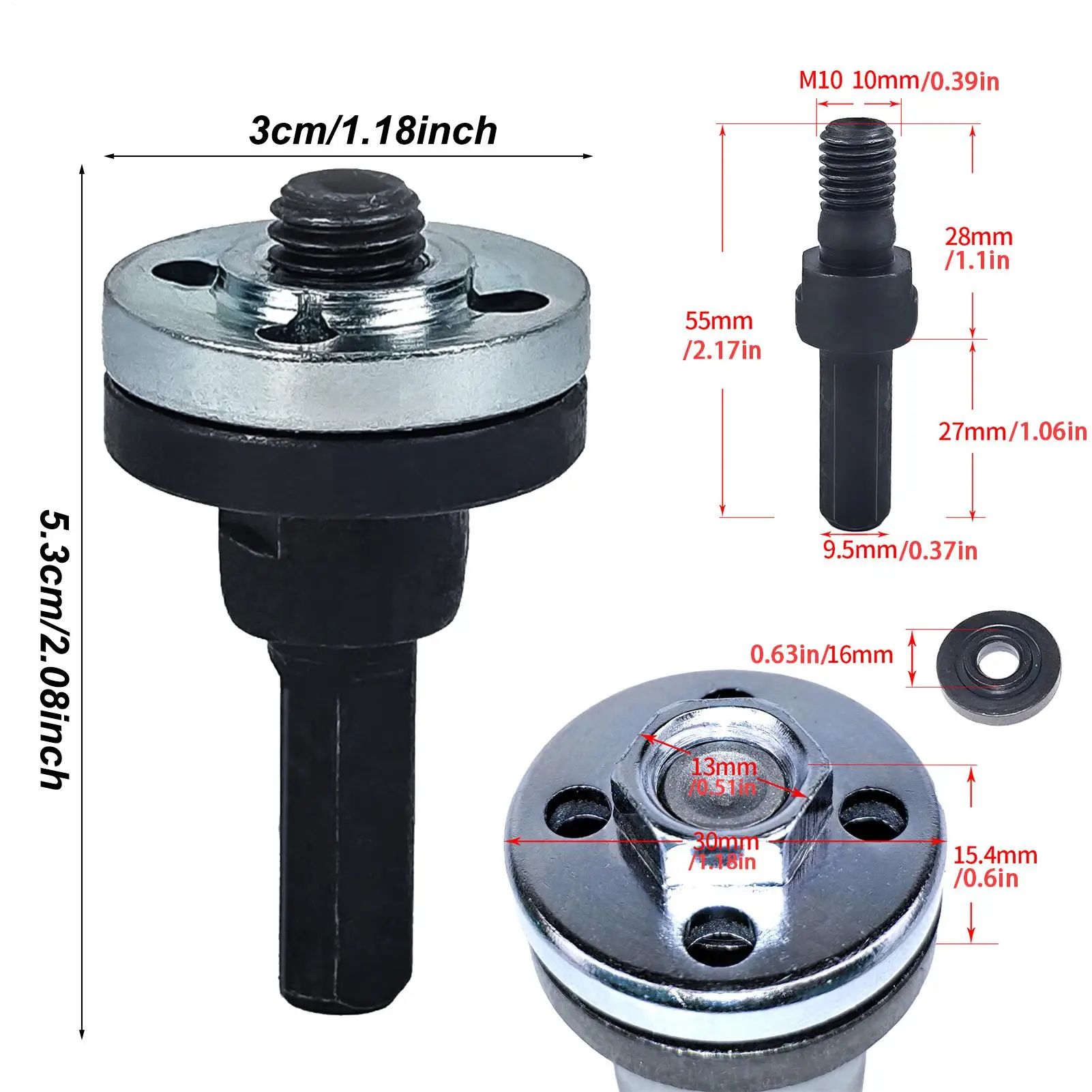 Angle Grinder Connecting Adapter Extension Shaft Adapter Connecting Rod Multifunctional Adjustable Grinding Disc Fittings