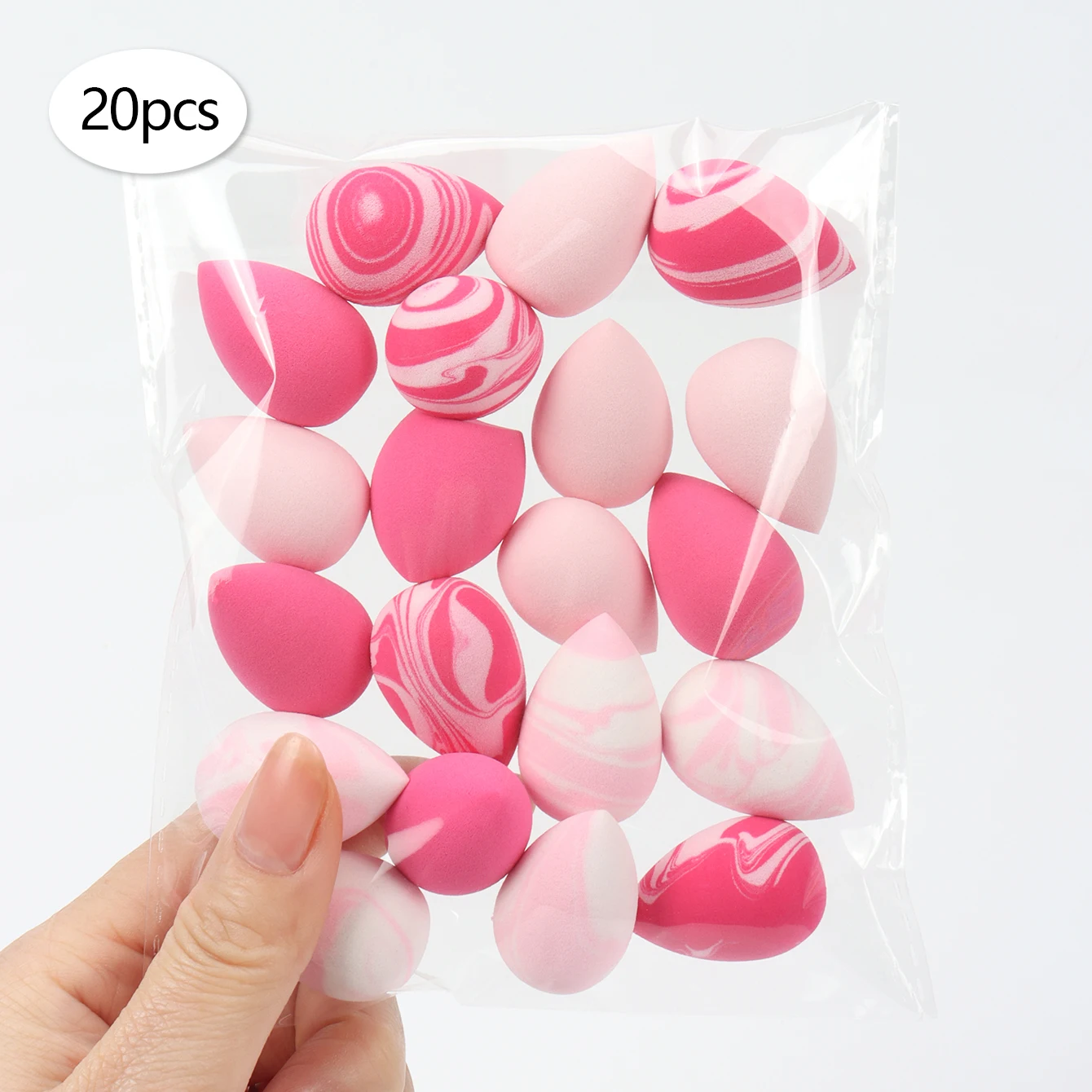 Versatile Mini Makeup Sponges - Expandable, Dual-Use for Wet and Dry Application, All Skin Types