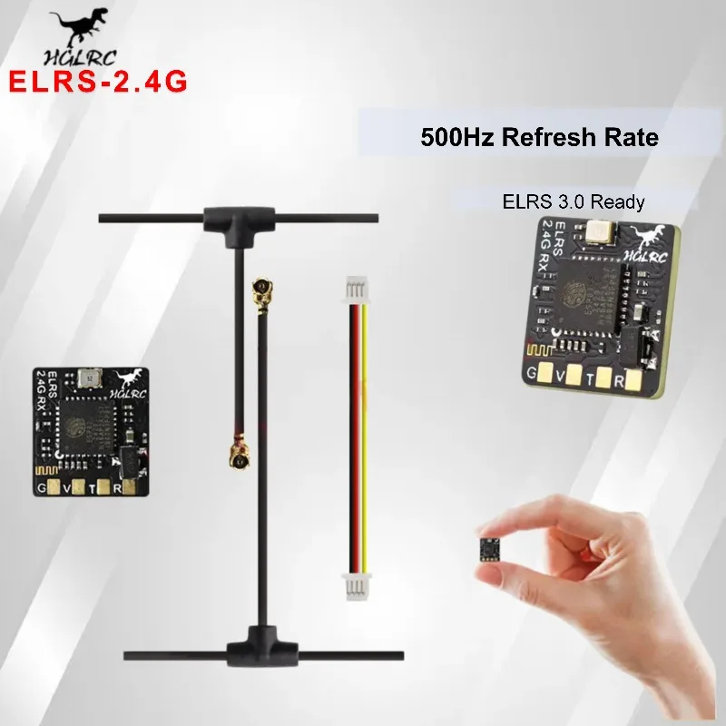 Přijímač HGLRC ELRS 2,4 GHz 500 Hz pro dlouhou vzdálenost pro FPV drony