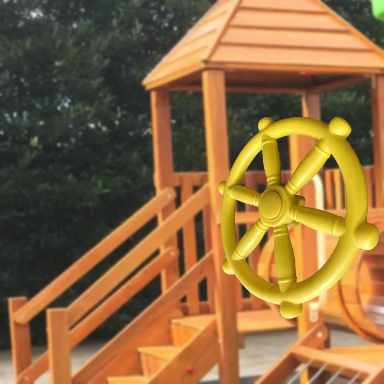 Pirate Ship Wheel Playground Accessories for Jungle Gym Playhouse Tree House 3