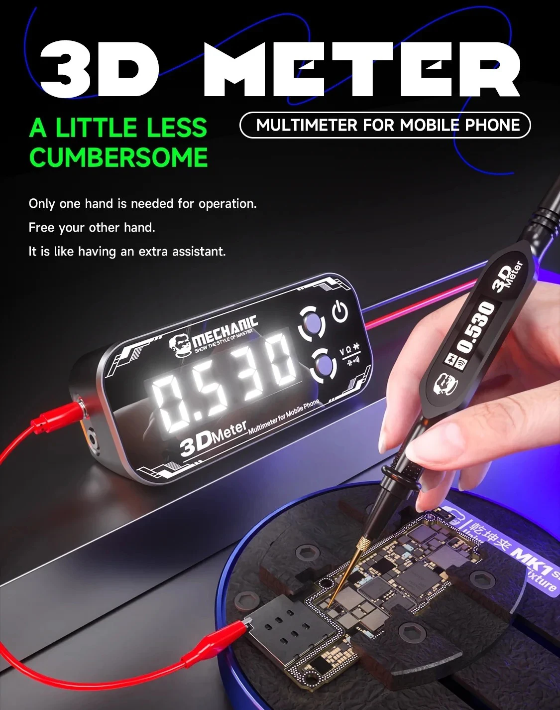 MECHANIC 3DMeter Mobile Phone repair Multimeter High-Precision detection With ba