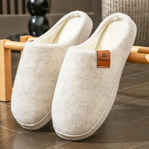 Winter Men Felt Platform  House Slippers Ultra Warm Cushion   Cozy Living Non-Slip TPR Outdoor Indoor House - Image 10