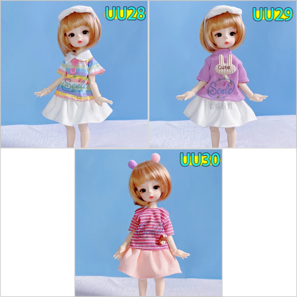 Neue Prinzessin Kleid Für bjd Puppe 30 cm Mode Lässig Anzug Rock Puppe 1/6 Kleidung für Kinder DIY Mädchen Spielzeug – Detail 7
