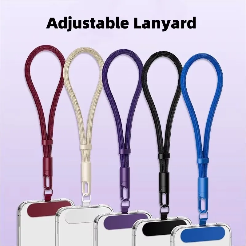 Universal Adjustable Anti-Drop Phone Lanyard with Durable Polyester Strap