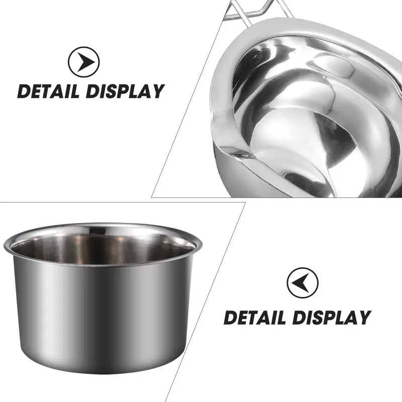 Description Picture 6 of itemPot Melting Boiler Double Chocolate Wax Candy Making Pan Stainless Steel Cheese Butter Soap Pouring Warmer Melt Bowl Fondue