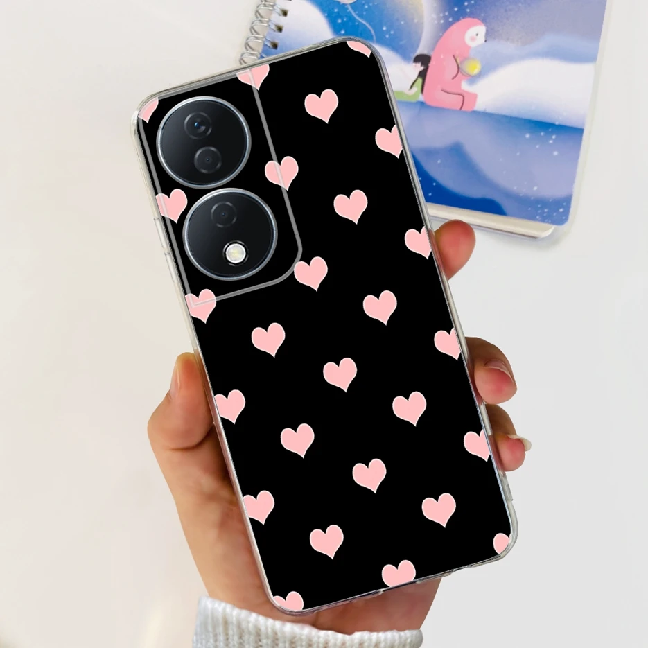 Cute Cat & Butterfly Painted Soft Silicone Phone Case -