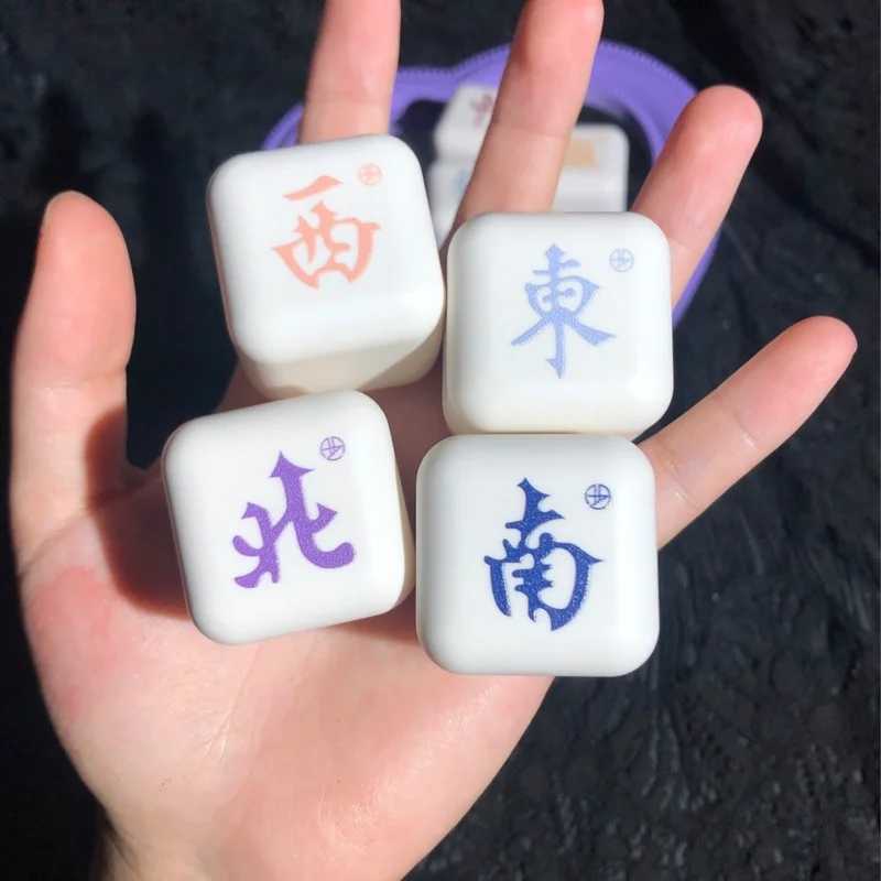 Cute Mini Chinese Style Little Mahjong Balm, Solid Perfume, Long-lasting Light Fragrance for Women  Underarm Sweat  Deodorant