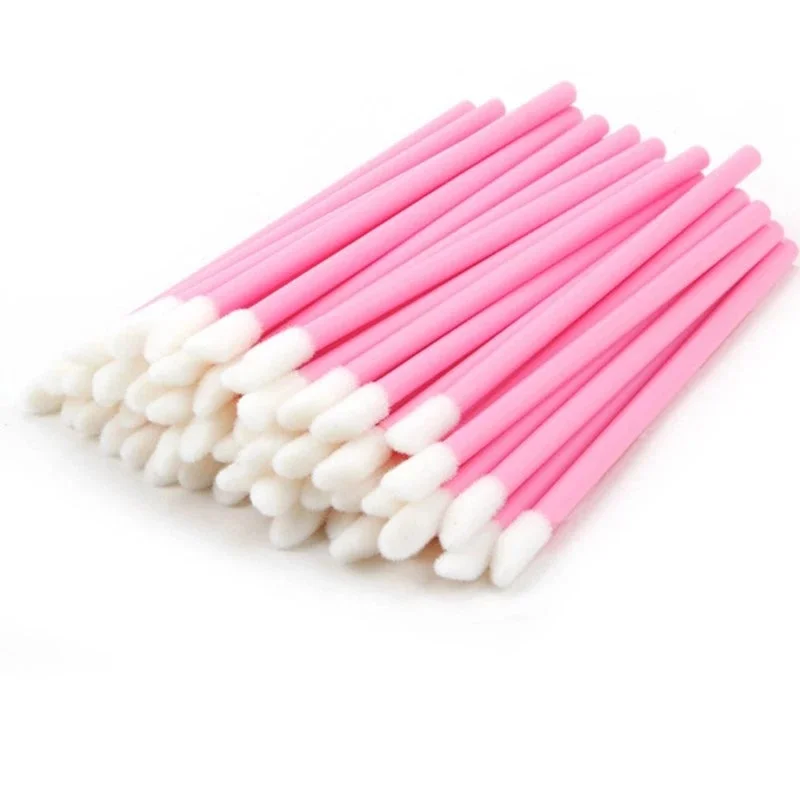 Diposable Lip Brush Makeup Mascara Wands Lipstick Micro Brushes Applicators Cleaner brushes makeup tools 50/5Pcs