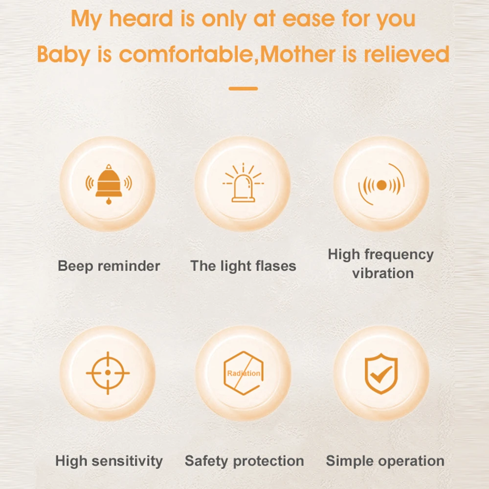 Wired Baby Bedwetting Alarm Pee Alarm for Boys Grils Kids Potty Training Elder Care with LED Indicator Light Vibration & Sound
