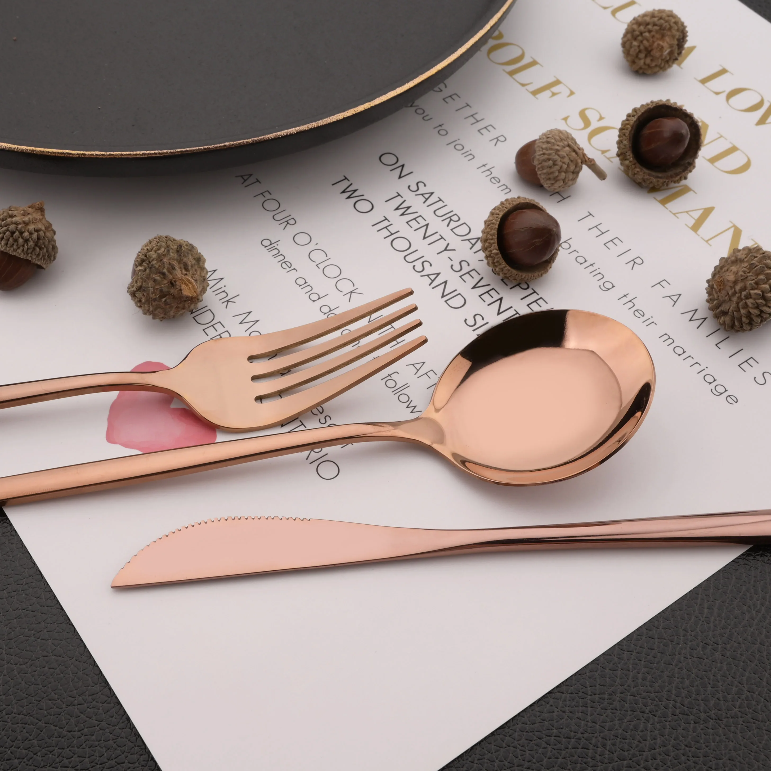 Mirror Stainless Steel Dinner Fork Set 6Pcs Cutlery Gold Silverware Kitchen Flatware Western Dinnerware Restaurant Table Forks