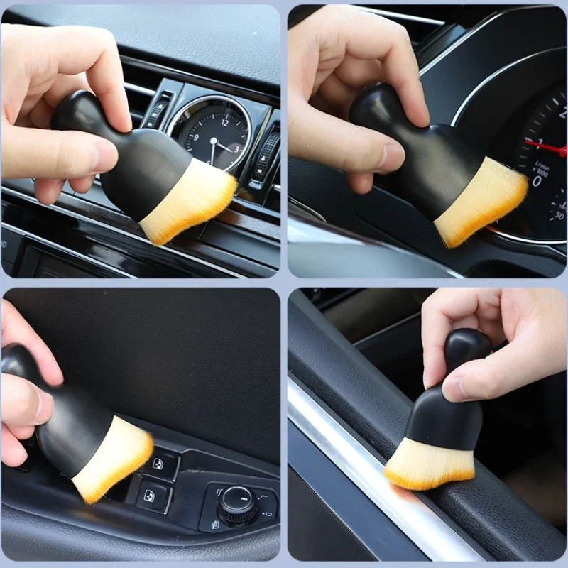 Car Air Outlet Cleaning Brush Dashboard Air Conditioner Detailing Dust Sweeping Tools Auto Interior Home Office Duster Brushes