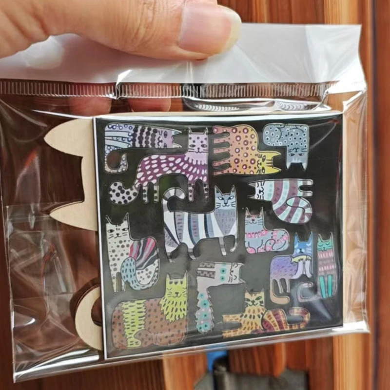 나무 고양이 모양의 퍼즐 장난감 어린이 퍼즐 조기 교육 사고 훈련 재미 있고 어려운 어린이 생일 선물 예술