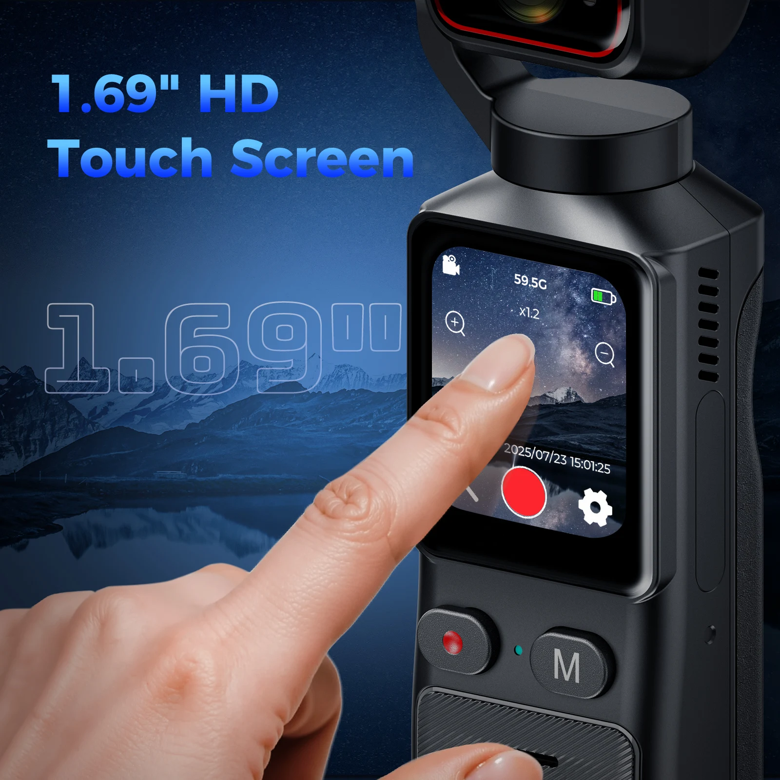 Caméra Action 4K Sport Étanche 30m avec Accessoires