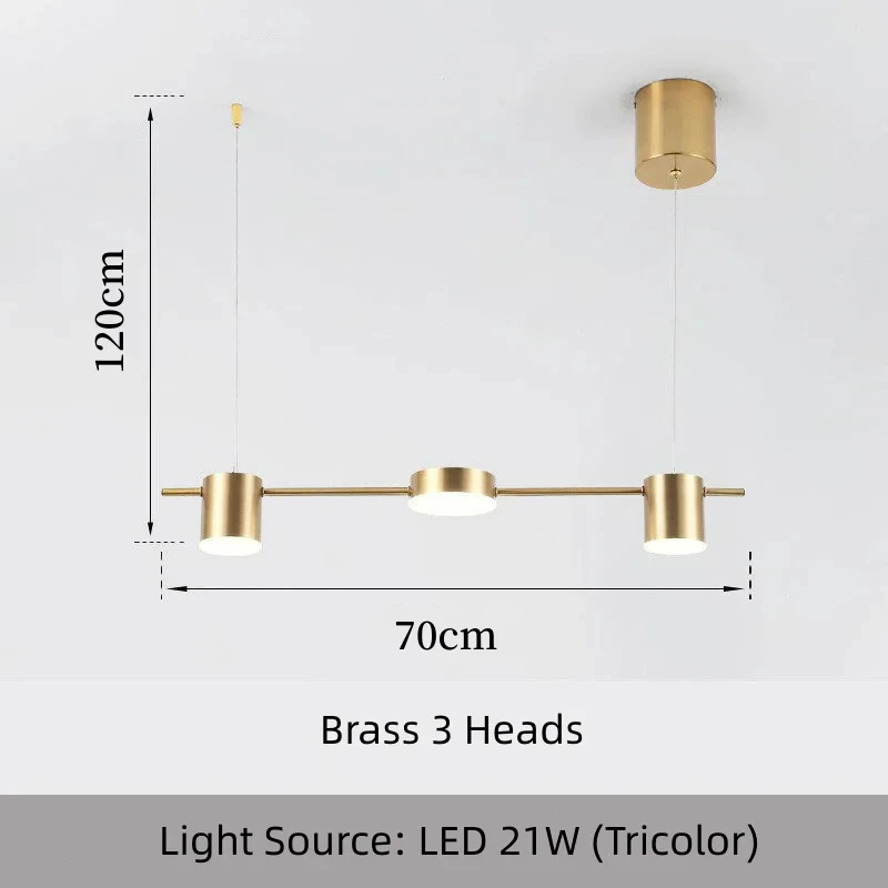 Brass 3 Heads