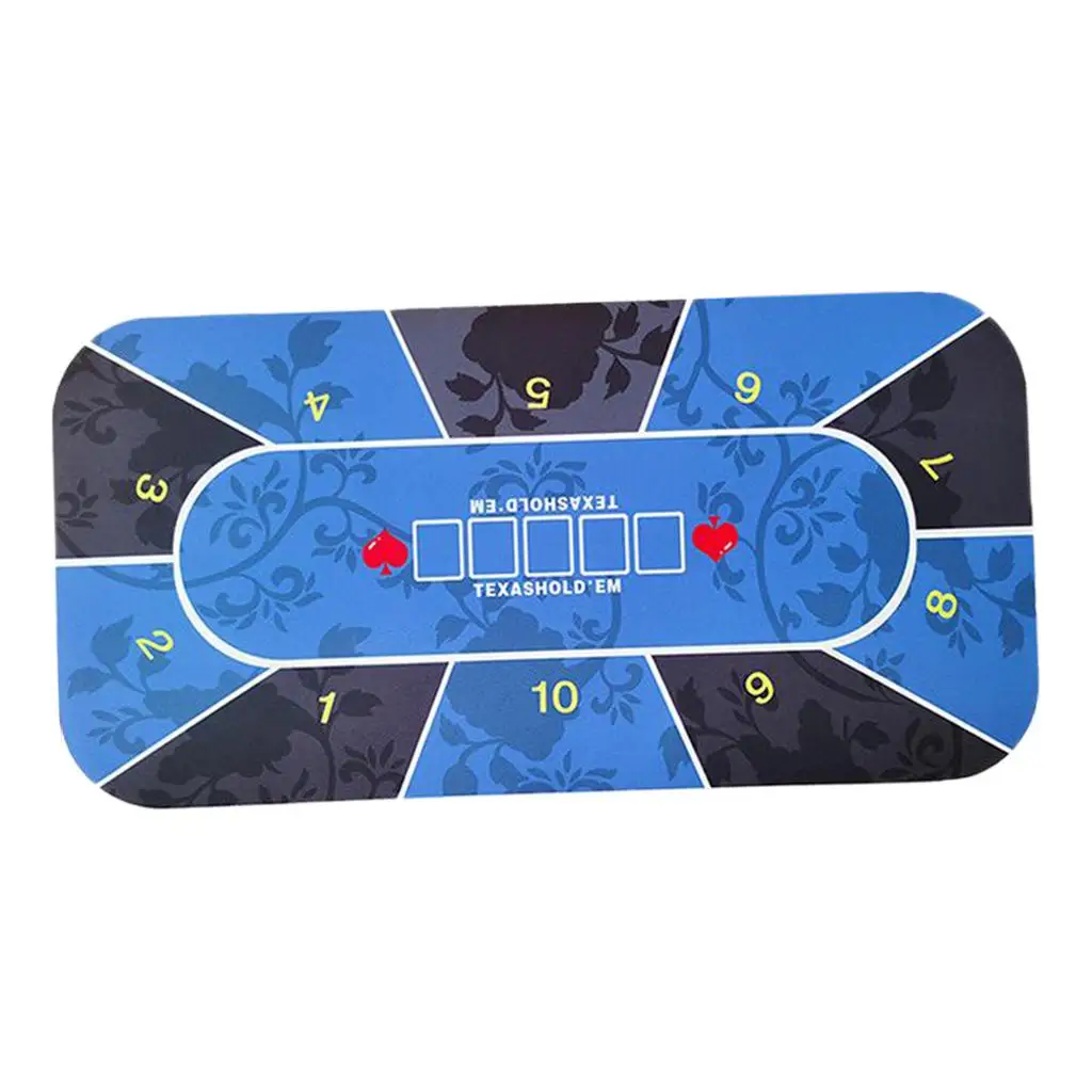 Poker Table Layout Tabletop Mat Roll-up Casino Table Accessories