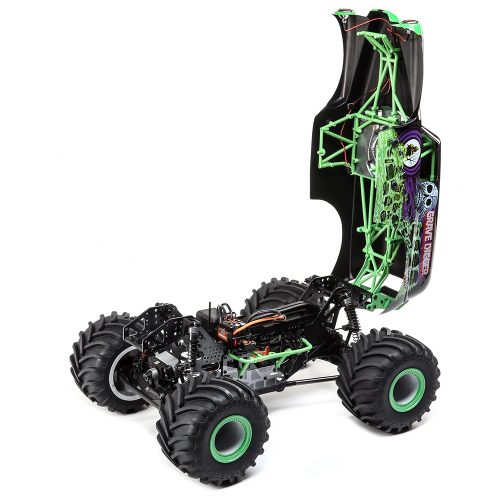 ホビーラジコン LOSI MINI LMT 4X4 Grave Digger RTR Losi Mini LMT 1:18 4WD Monster Truck RTR Grave Digger