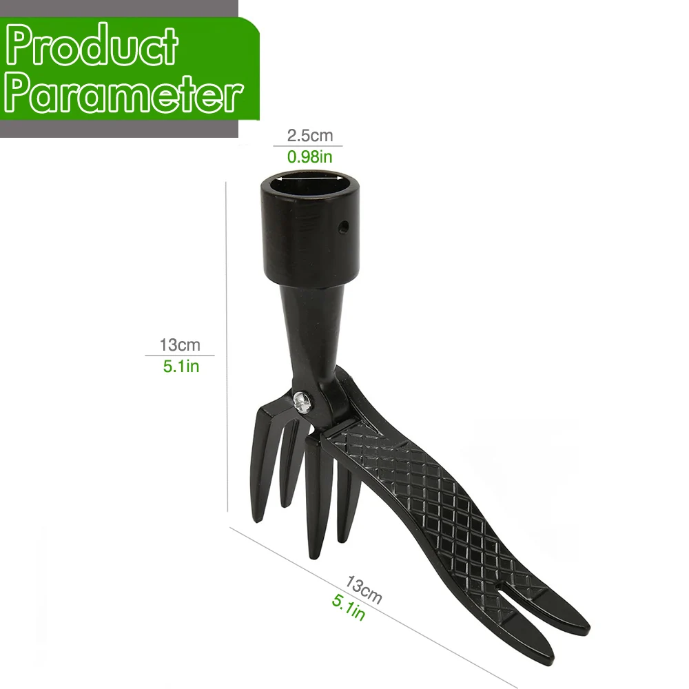 Standing Weed Puller Manual Vertical Weighing Weighing Grass Shovel Garden Stainless Steel Weeder Claw Hook Tools 6