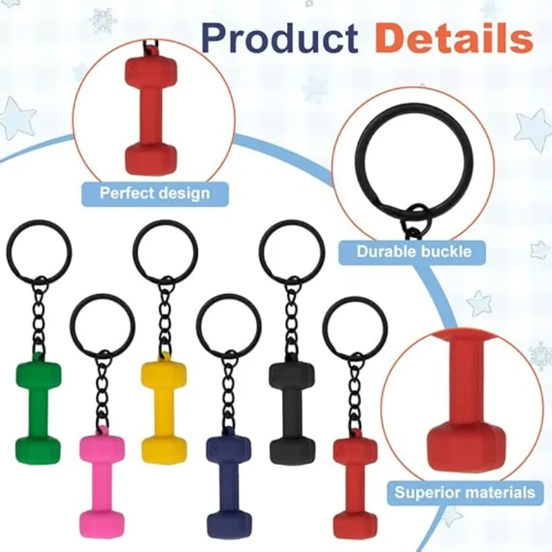 1개의 역도 키체인, 헬스장 문화 및 피트니스 애호가를 위한 미니 바벨 참, 수집용 액세서리 및 특별한 선물