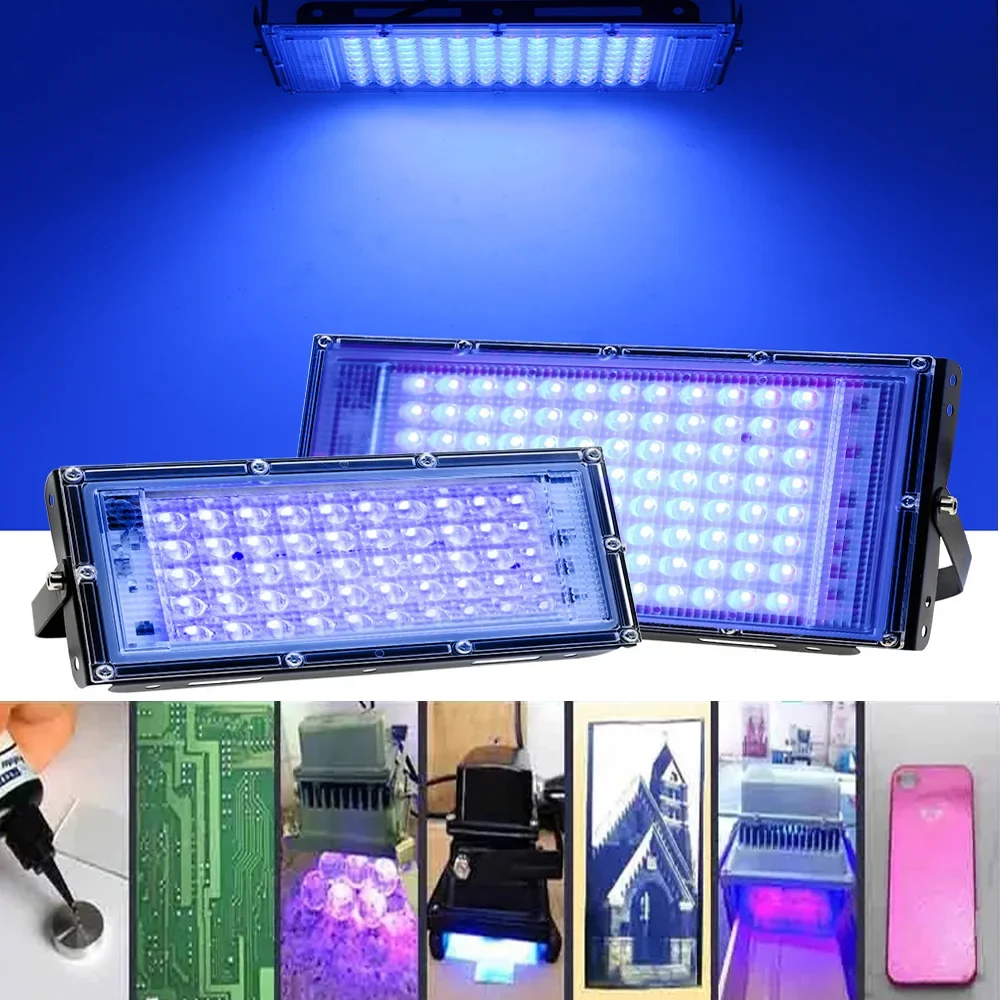 UV Curing Lamp Purple light 365nm 405nm 395nm 100W 200W 300W fluorescent detection shadowless glue green oil resin Ultraviolet UV curing lamp