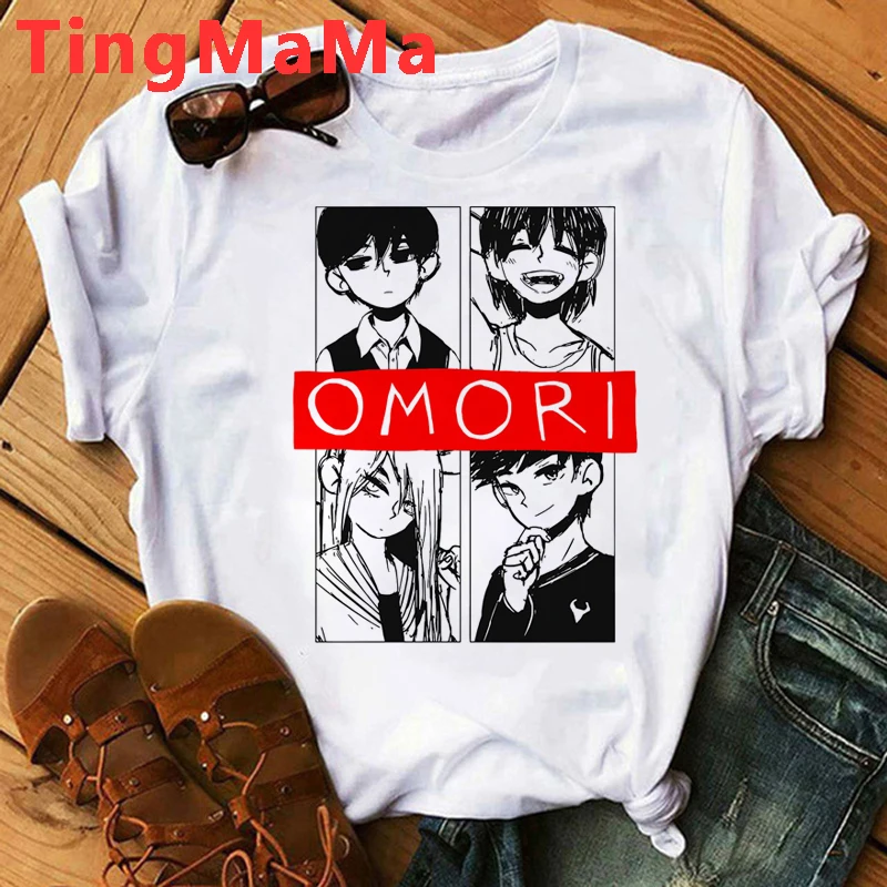 Funny Omori T Shirt Men Cartoon Game 
