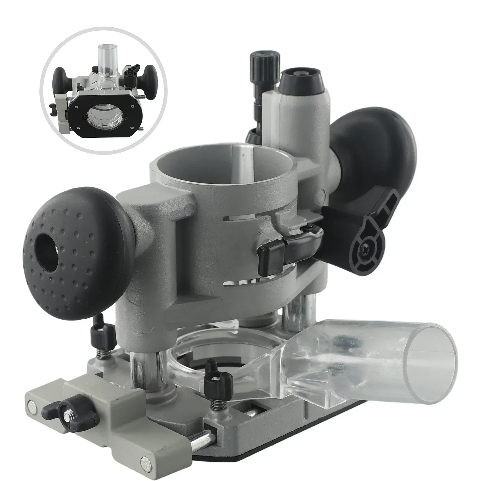 65mm Compact Plunge Router Milling Trimming Machine Base For Electric Joiners Carving Power Tool Woodworking Accessories