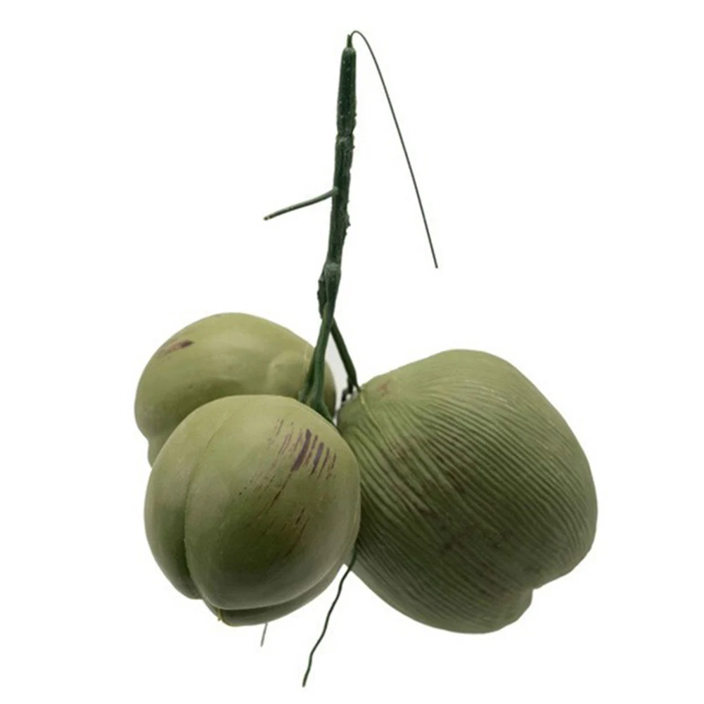Artificial Fruits and Vegetables Simulation Coconut Plastic Fake Coconut Fruit Vegetable Model Photography Display Early Education Toy Hainan Scene Decoration