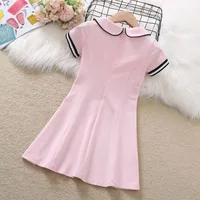 Nouvelle collection été 2026 : Robes rétro longues en coton à col Peter Pan pour adolescentes, rayées style preppy, vêtements pour bébés et tout-petits de 8, 10, 12 ans 5
