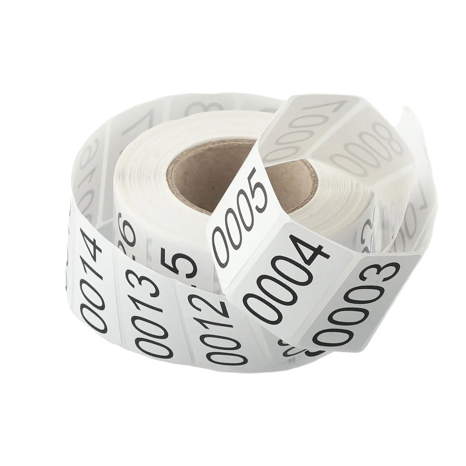 Plant Labels Number Stickers 40*20mm White 0001-1000 Consecutive Inventory Labeling Practical