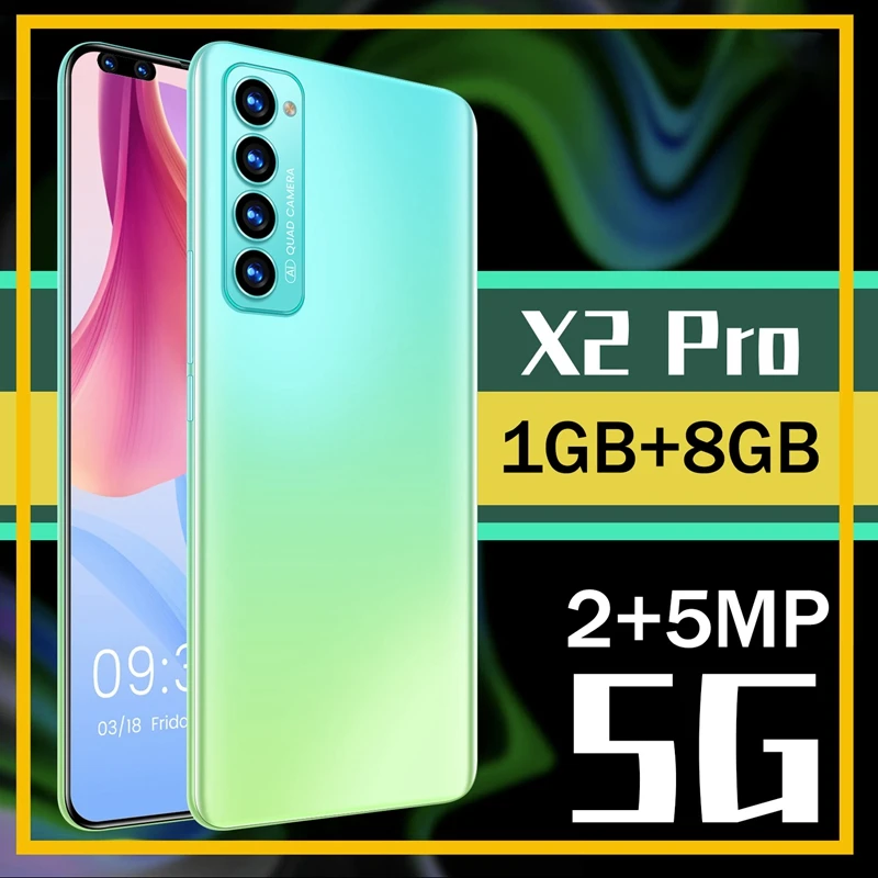 X2 Pro Smart Phone 6.8 Inch 7731E Quad Core 1GB RAM+8GB ROM Bluetooth 4.0 Android 8.1 Mobile Phone- EU Plug