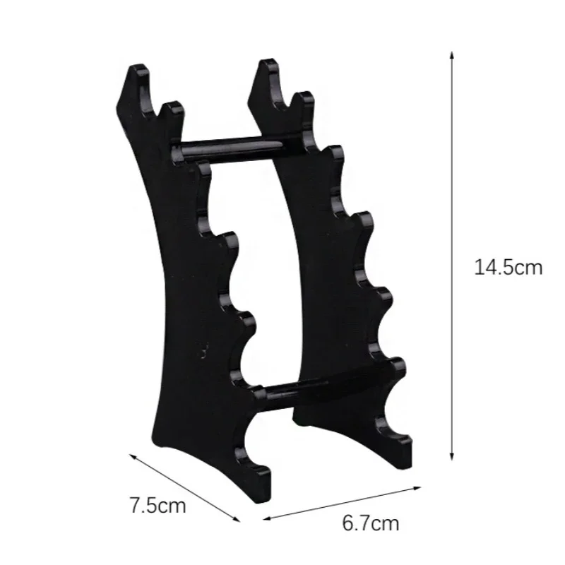 Pen Holder Pen And Brush Holder Desk Organizer Desk Storage Rack Plastic Transparent 6 Slot