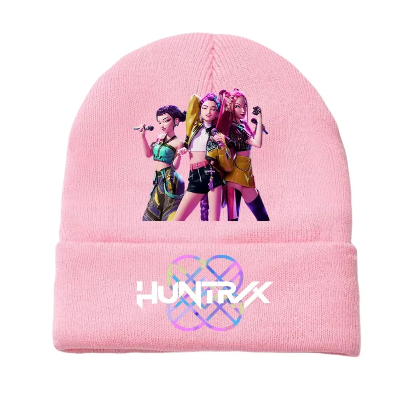 K-pops Demons Hunters Knitted Hats Men Women's Kawaii Hats Outdoor Warm Hat Anime Mira Rumi Zoey Cosplay Cap Christmas Gift