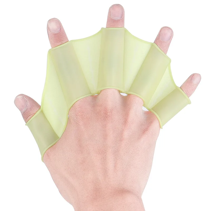 Swimming Flippers Swimmer's Silicone Fingers Flexible Duck Feet For Children And Adults Freestyle Trainer Hands And Feet Paddling Hands