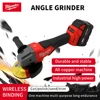 Milwaukee 100mm125mm M14 Brushless Angle Grinder Polishing Cutting Machine Cordless Electric Grinder Power Tool with M18 battery 1