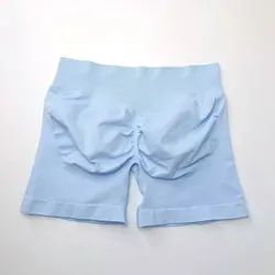 Women's Seamless Scrunch Butt Workout Shorts - S (Ice blue)