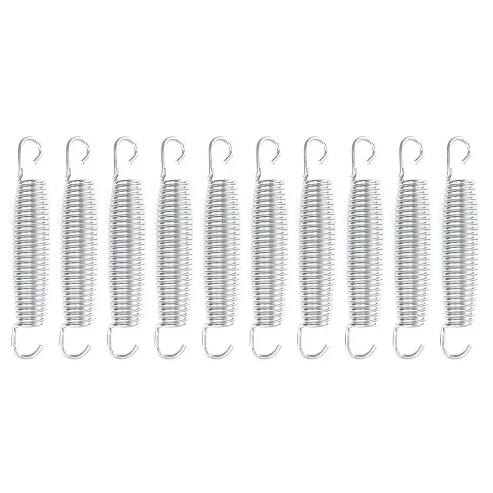 Trampoline Springs 10Pcs Trampoline Springs Springs Stainless Steel Trampoline 10x Galvanised Heavy-Duty Kit No. 70 Carbon Steel Parts trampoline springs