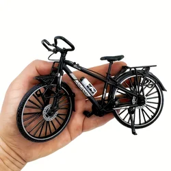Die - Cast Miniature Touring Bicycle Cake Topper and Desktop Decoration (Black)