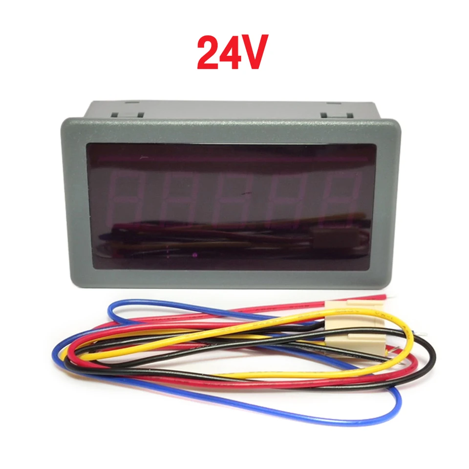 Rotes Display Zählwerk Red LED 0.56" Digital Counter Meter Count Timer Timing Three Function DC12V-24V Time Timer