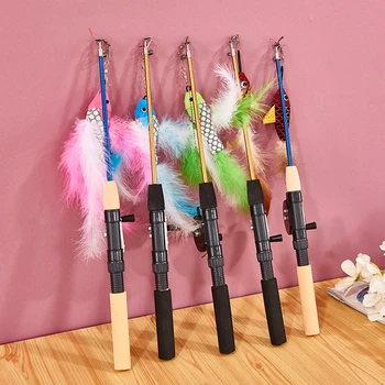 Retractable Feather Cat Teaser 1