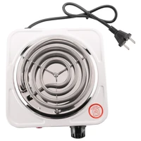 Electric Single Burner Cooktop, Compact And Portable, Adjustable Temperature Hot Plate, 1500W, Stainless Eu Plug 1