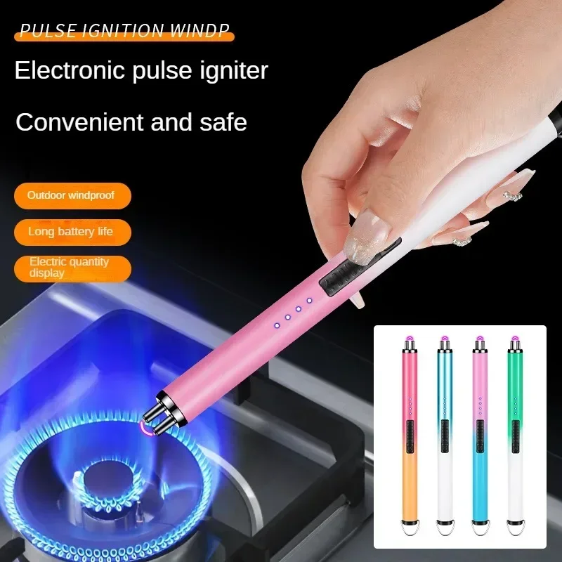 5-Pack Electric Windproof Lighter, Kitchen Fire Stick, Smoke Accessories,Flameless USB Rechargeable Lightweight Lighter 2025 New 2